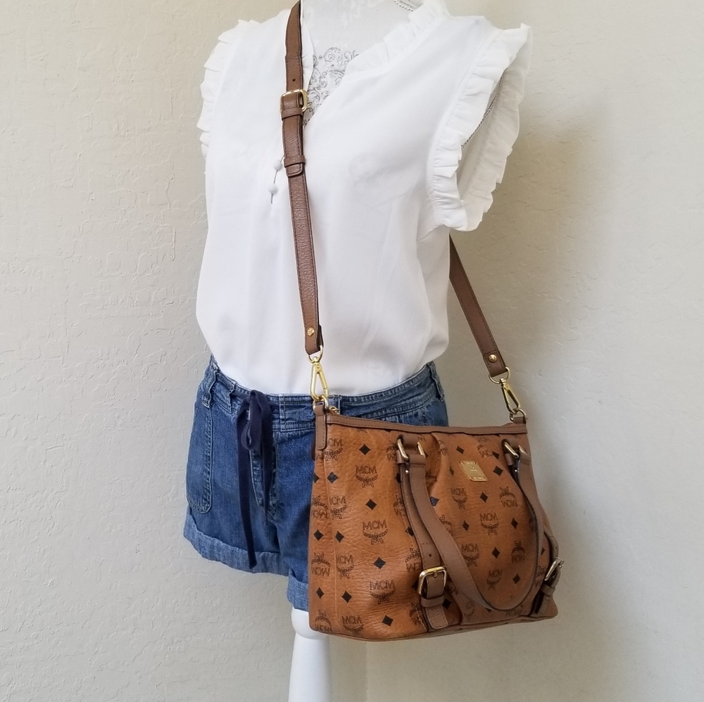 MCM Shoulder Bag Handbag with Long Handle Satchel